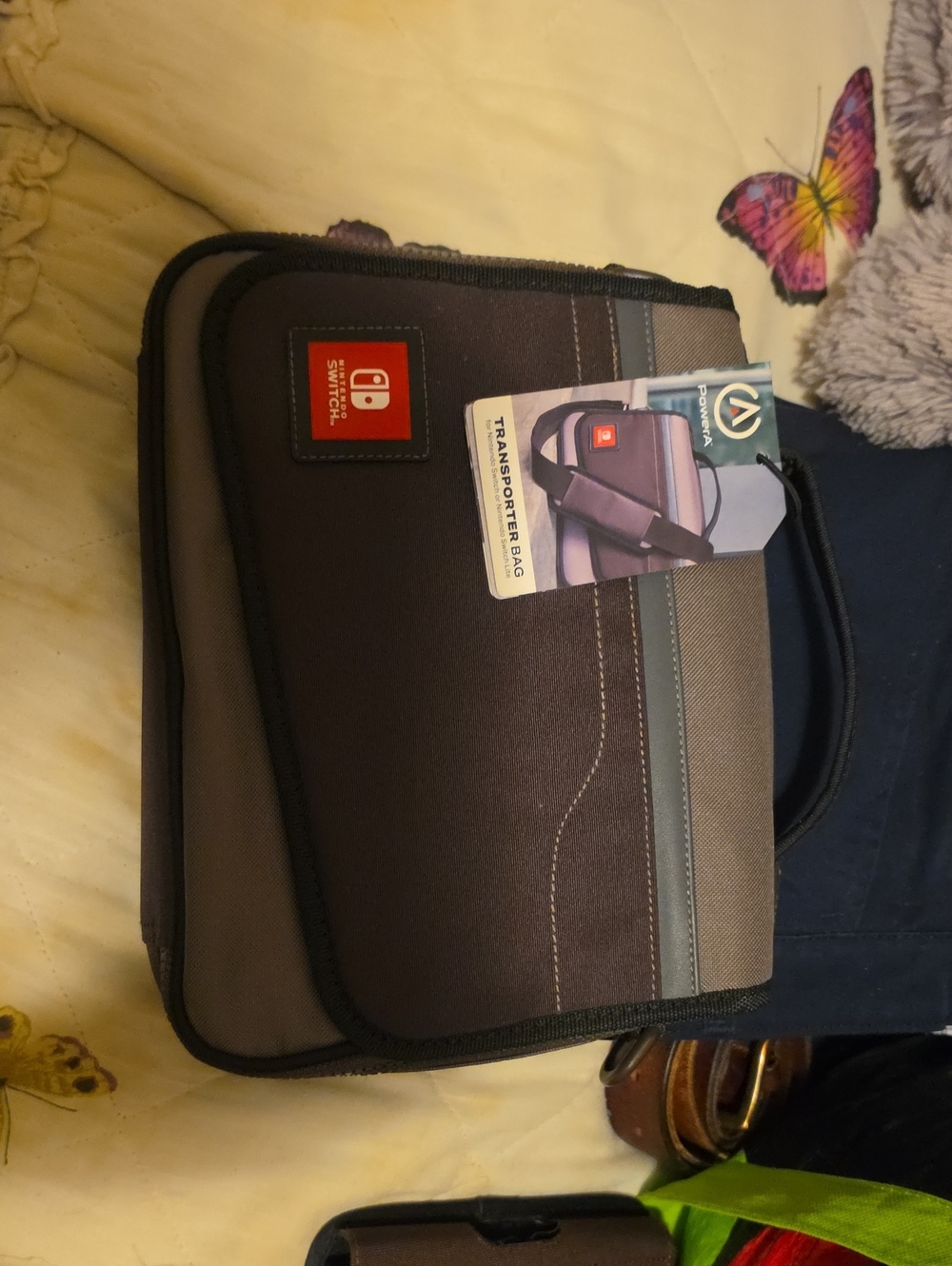 Nintendo Gray and Black Portable Carry Case for Switch